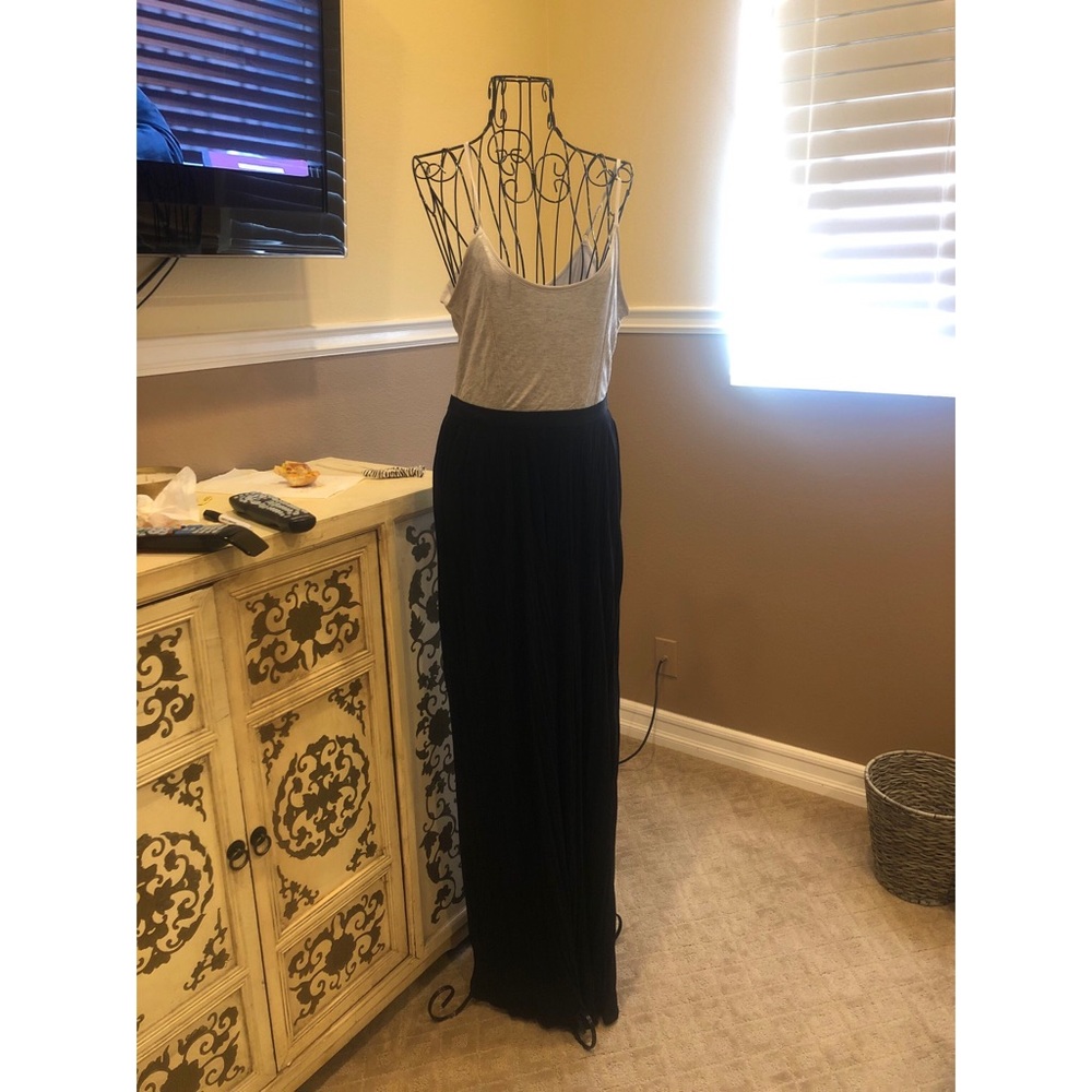 Maxi length shoulder strap dress